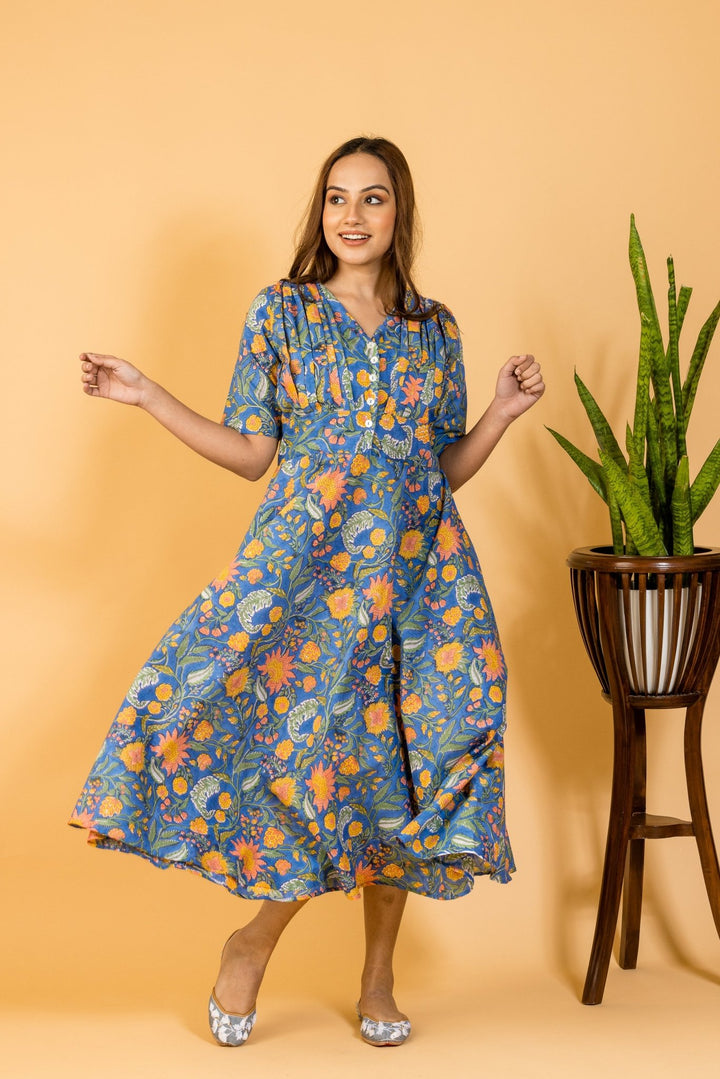 Blooming Spring Long Dress - womenswear -