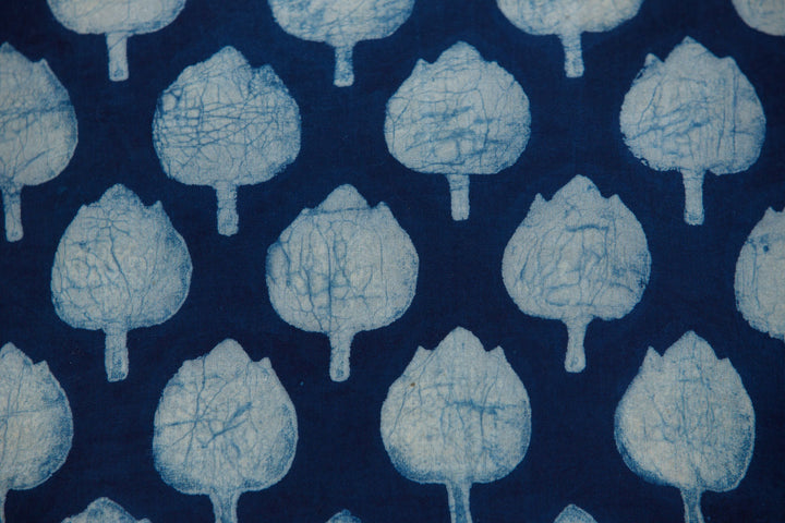 Indigo Hand Block Cushion - cushion - 04238/CU