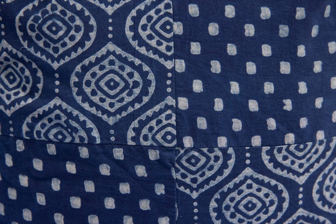 Indigo Patchwork Cushion - cushion - 04545/CU