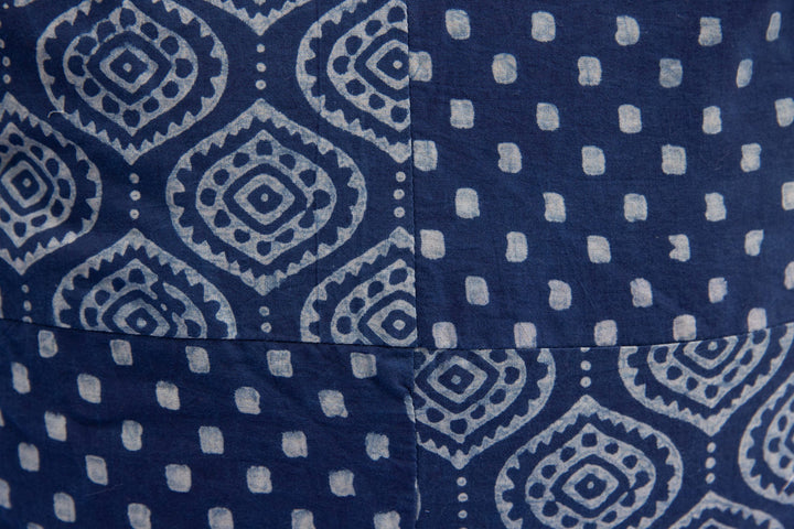 Indigo Patchwork Cushion - cushion - 04545/CU