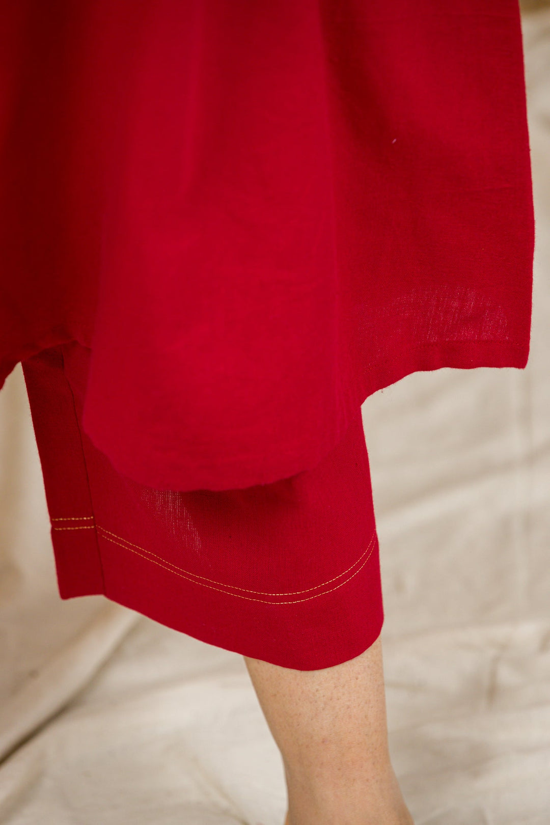 Handloom Pant With Golden Detailing - womenswear - 1088/W/P/R