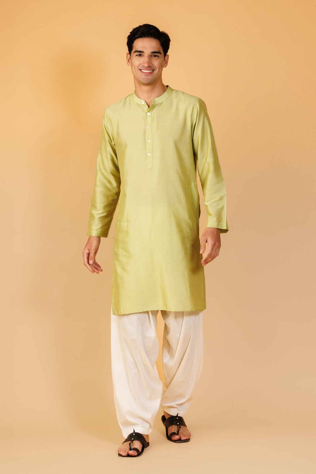 Pastel Green Men's Kurta - mens -