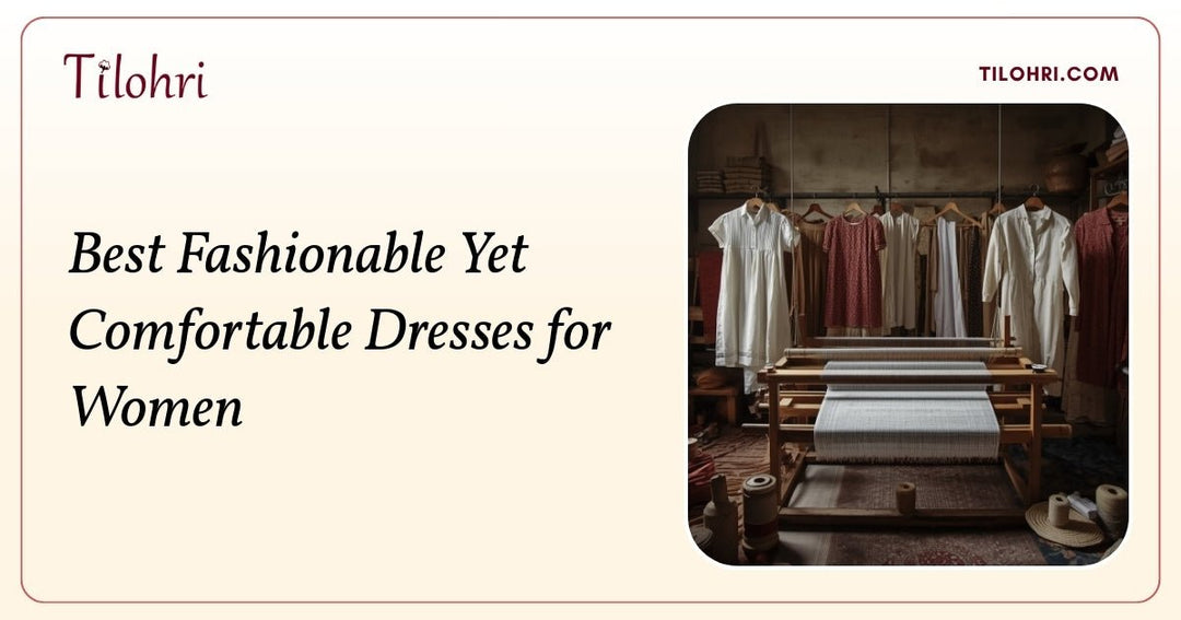 Best Fashionable Yet Comfortable Dresses for Women in Natural Indigo - Tilohri