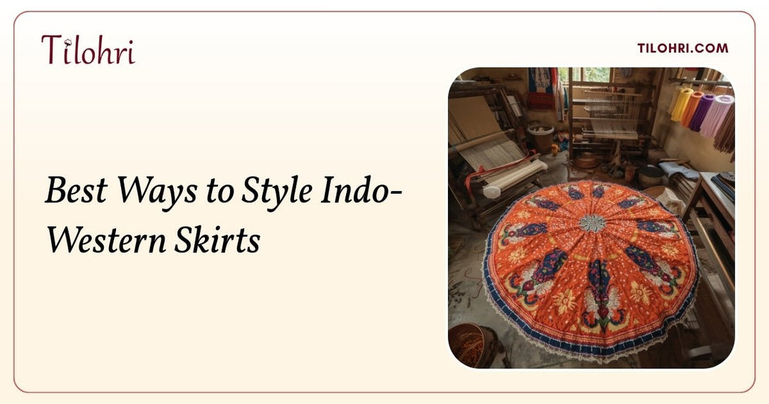 Best Ways to Style Indo Western Skirts with Natural Indigo - Tilohri