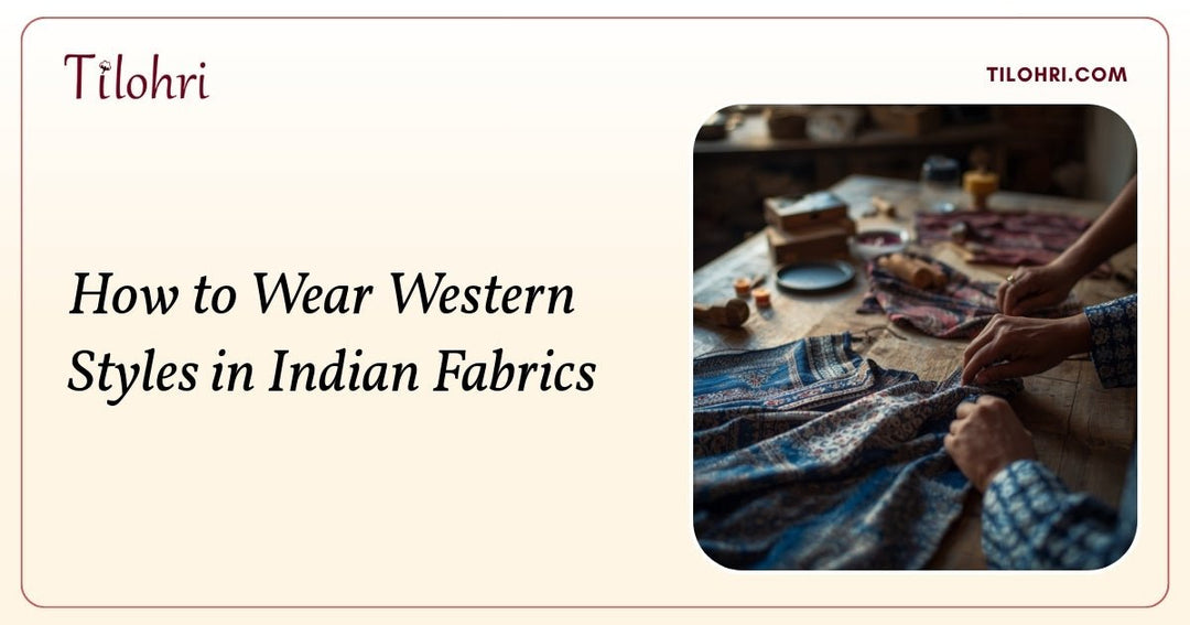 How to Wear Western Styles in Indian Fabrics - Tilohri