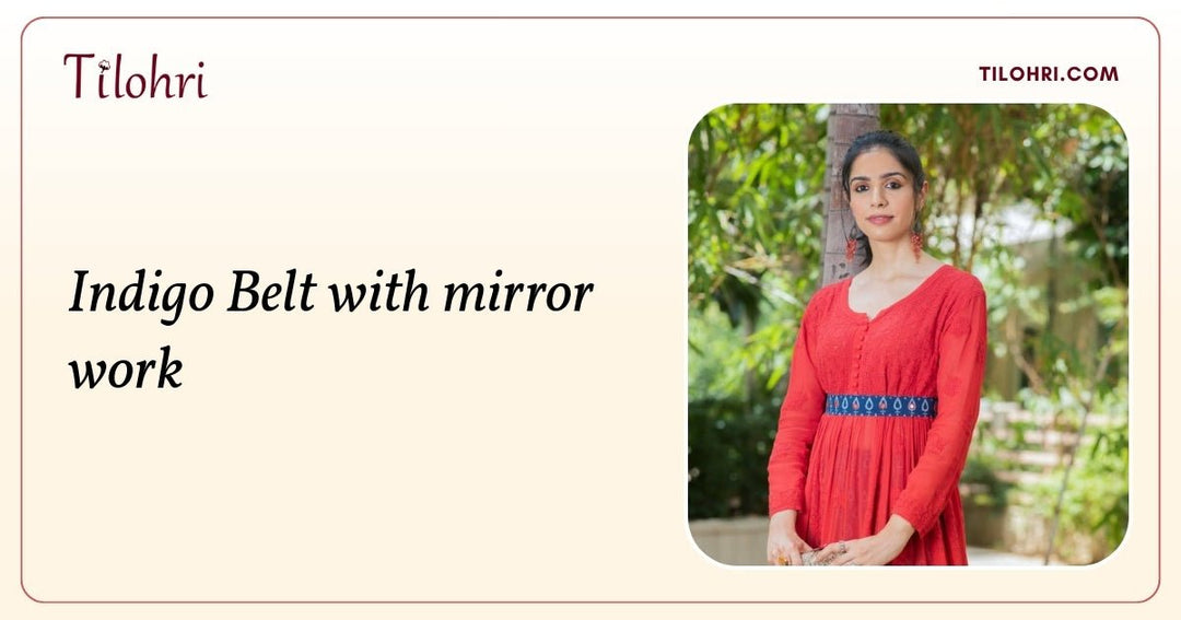 Indigo Mirror Work Belt: A Kutch Applique Story - Tilohri