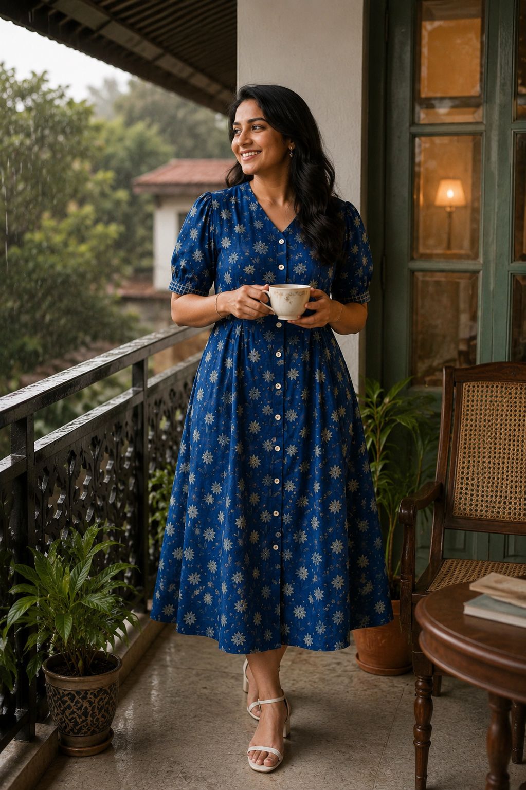 parijat Flared Dress