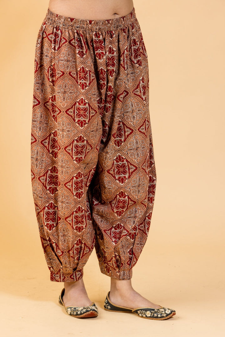 Afghani Ajrakh Print Salwar / Pant - womenswear -
