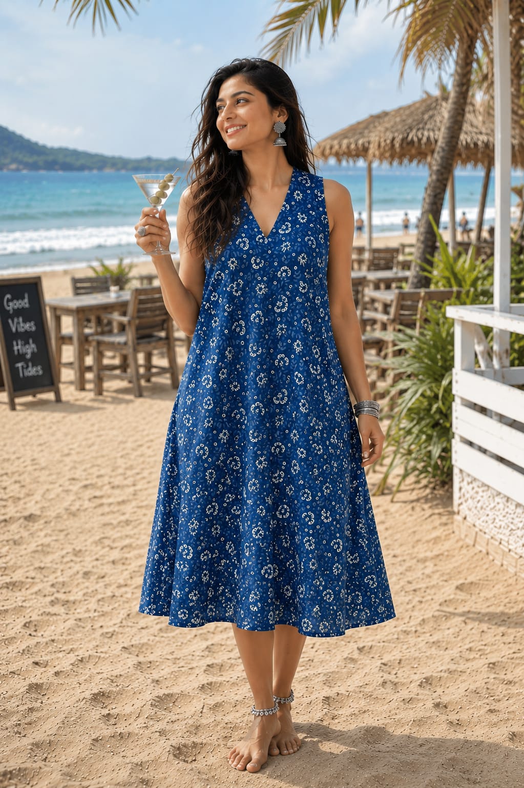 Dogflower V Neck Dress - womenswear - 
