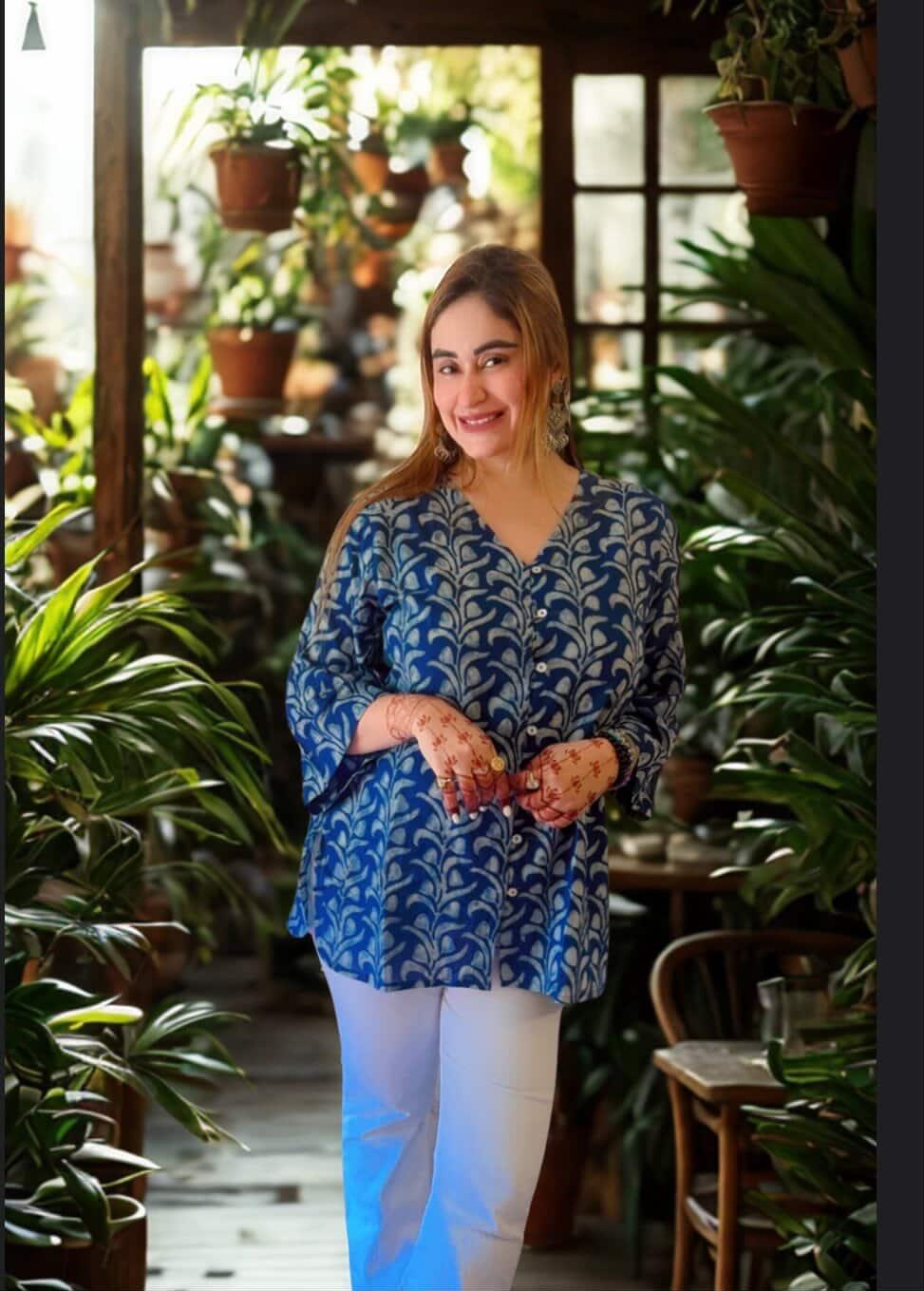 Indigo Vine Top - womenswear - 