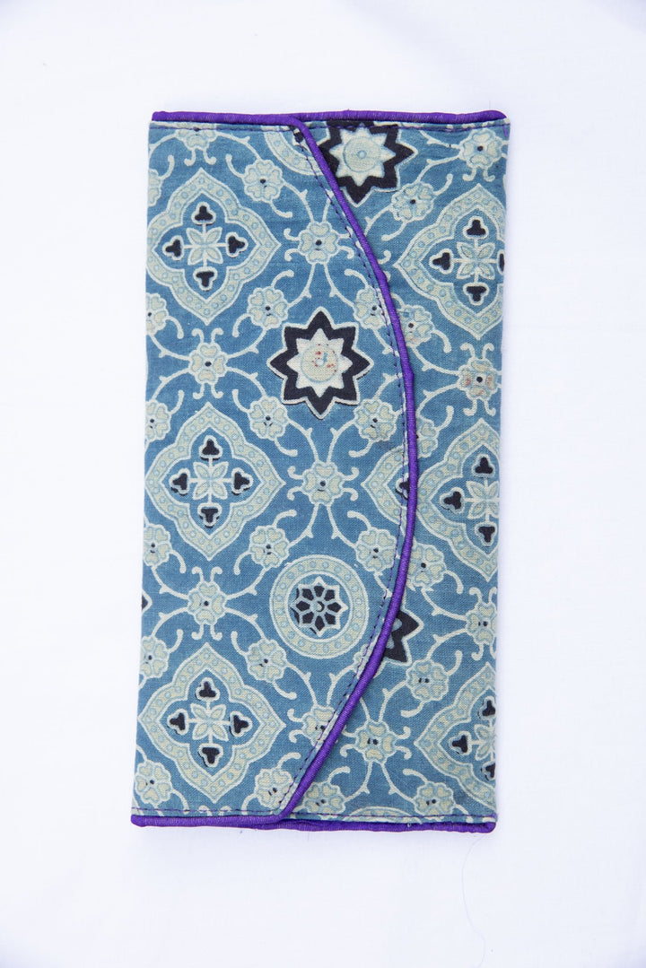 Ajrakh Printed Clutch - Bags - 04127/WL
