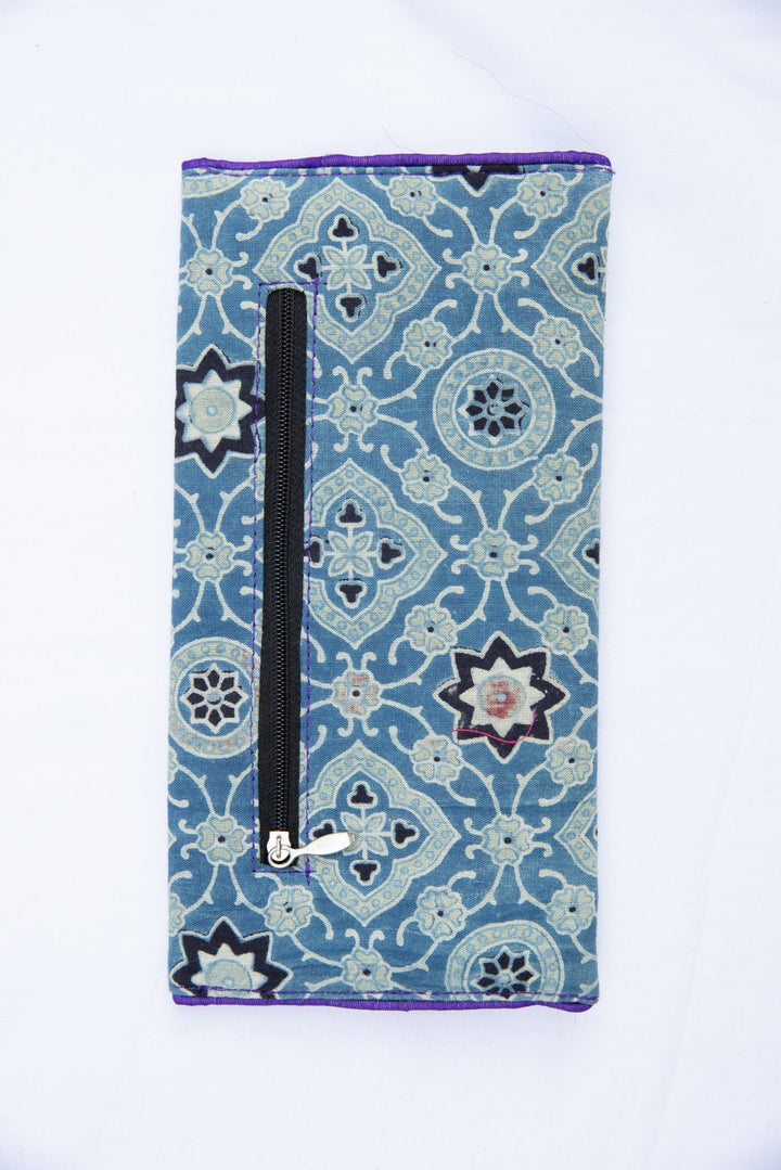 Ajrakh Printed Clutch - Bags - 04127/WL